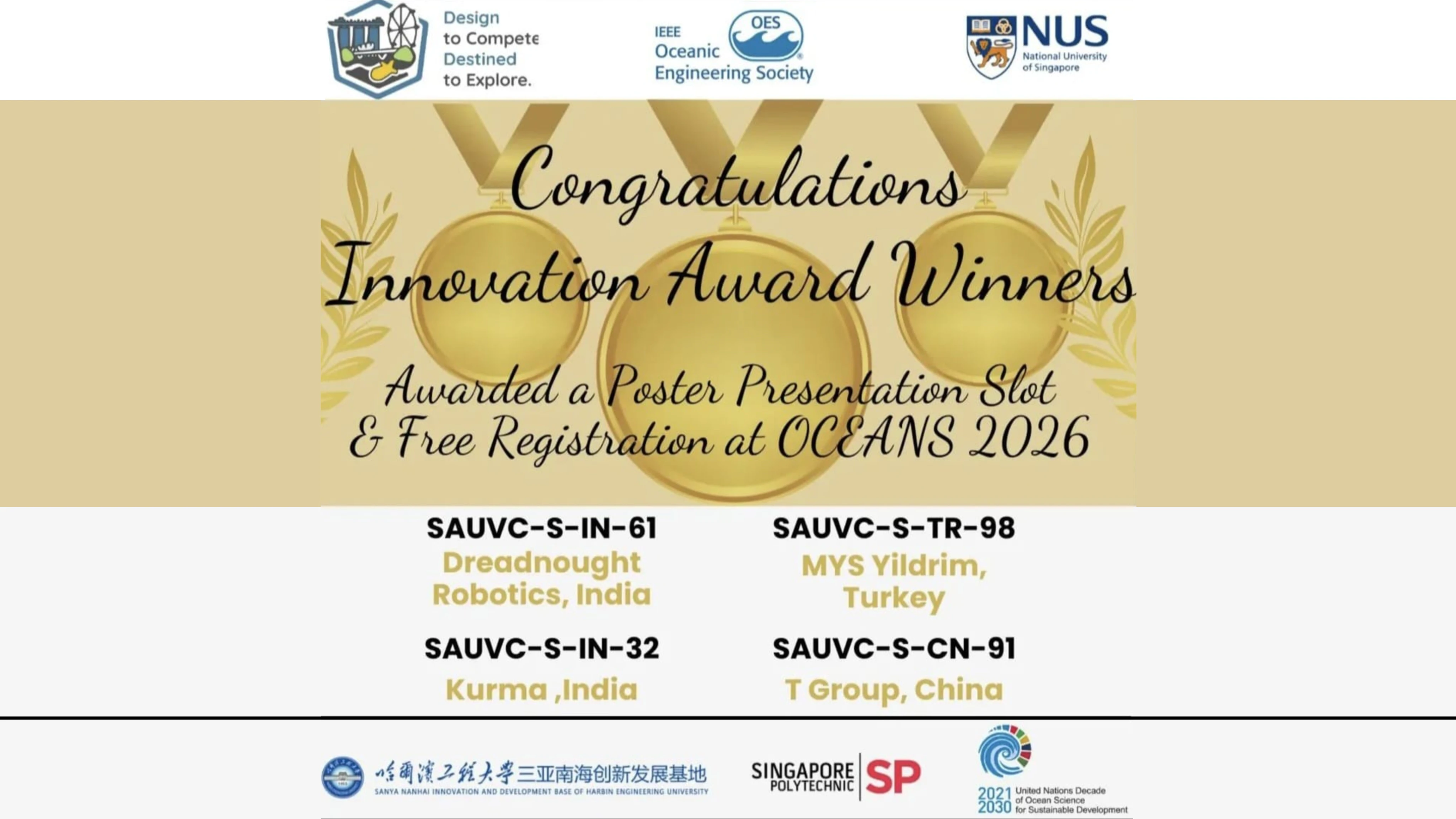 Selçuk Üniversitesi MYS Yıldırım Takımı’ndan Singapur’da önemli başarı